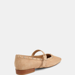 Bailey Casual Flats Sand Suede