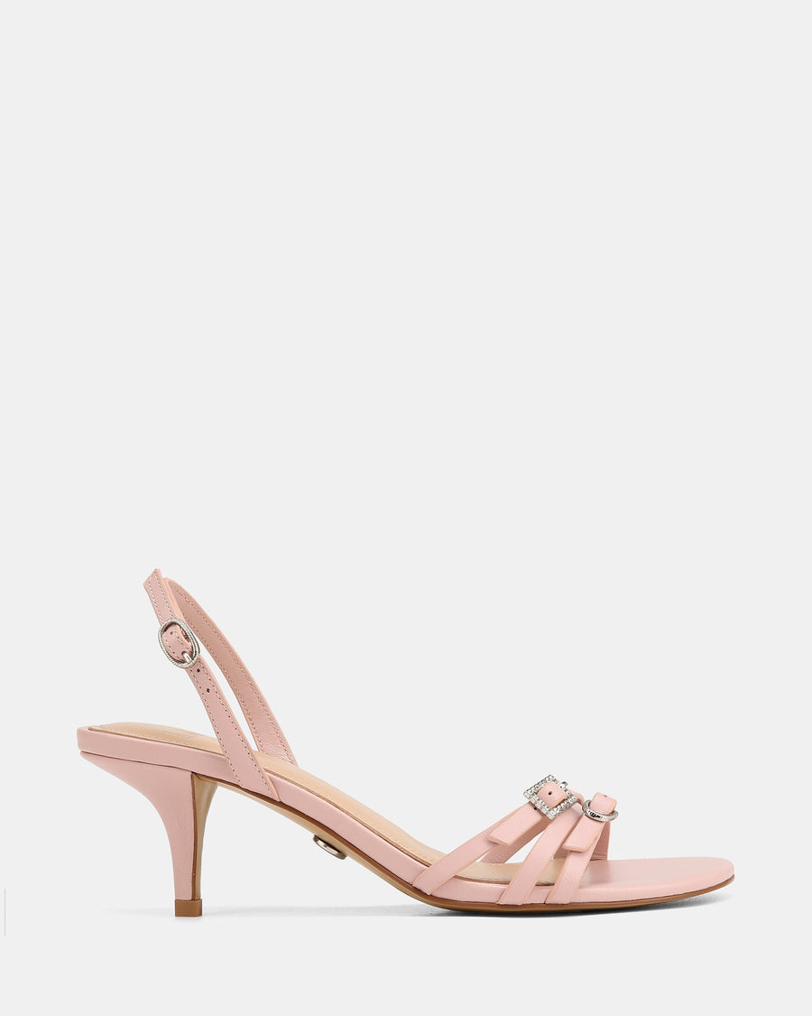 Briony Low Heels Soft Pink Leather