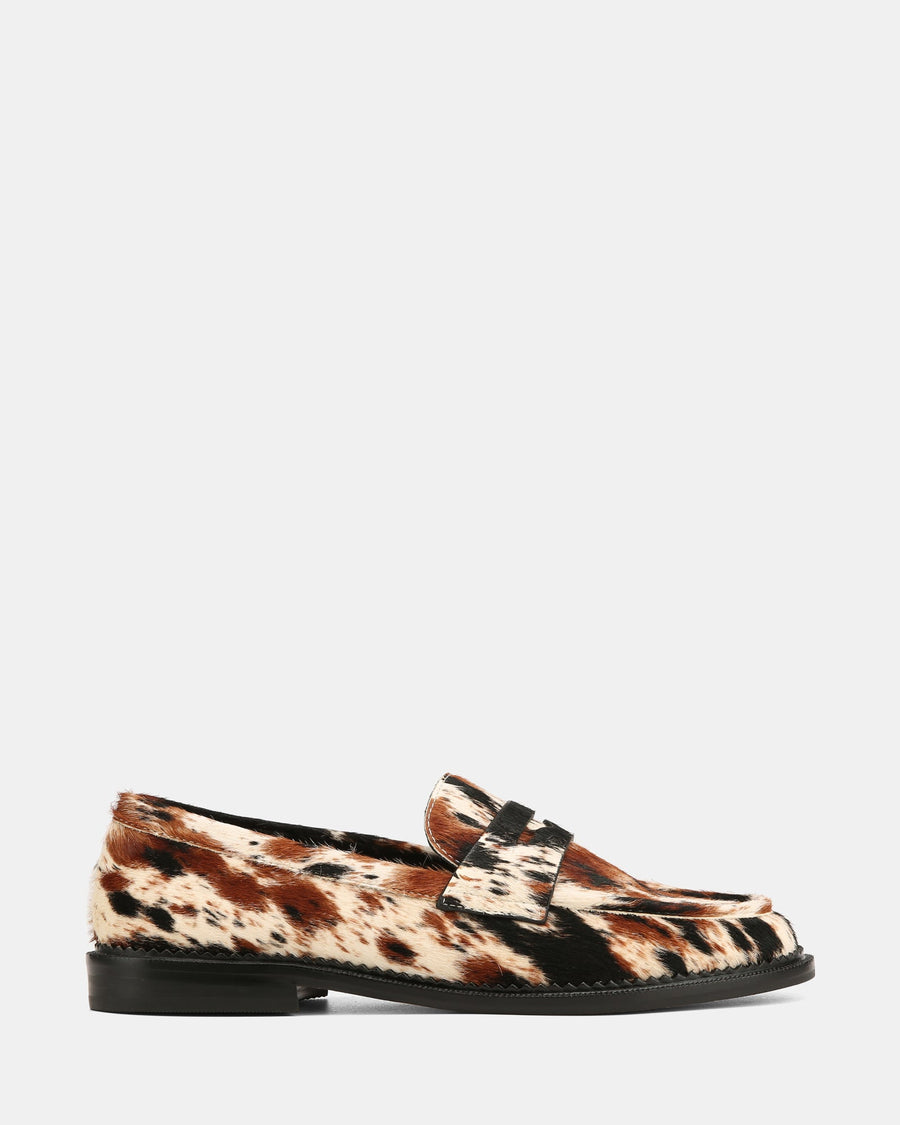 Brody Loafers Cow Hide Print Leather
