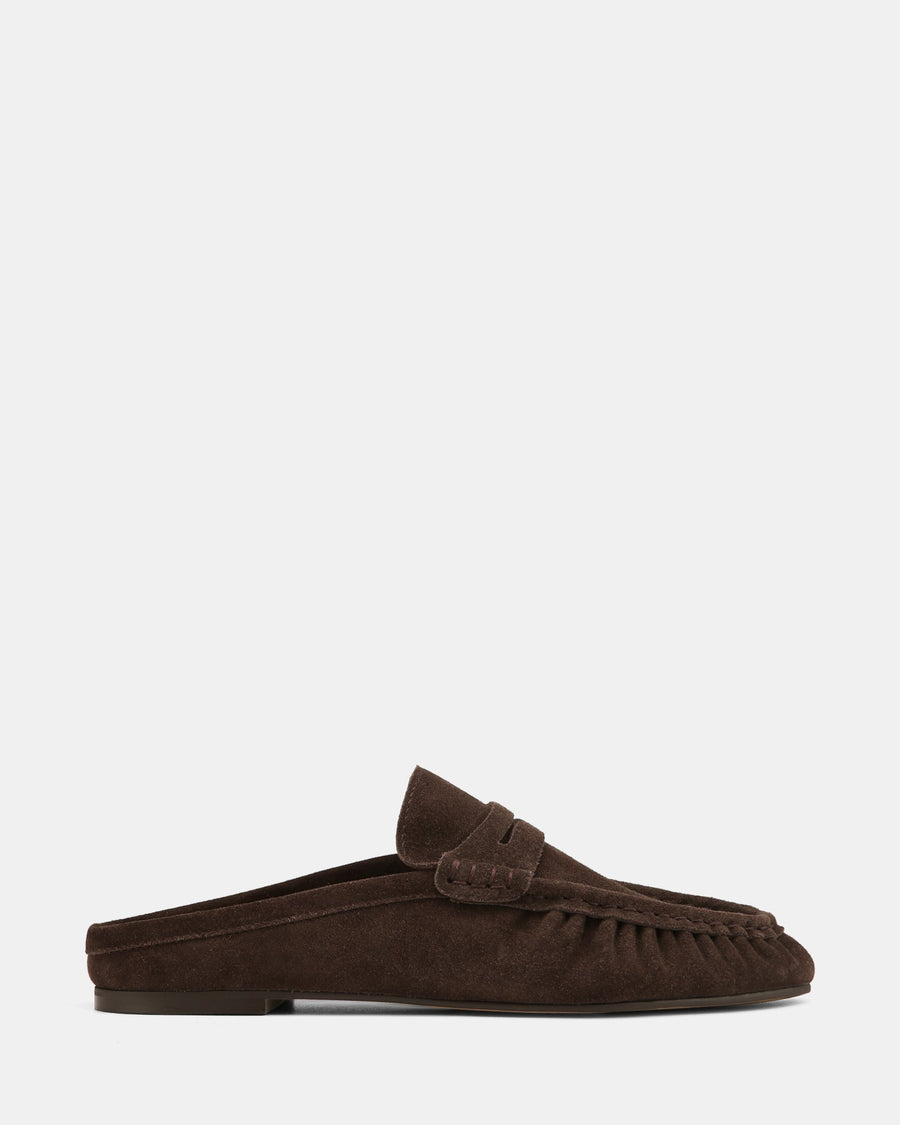 Bronn Casual Flats Espresso Suede