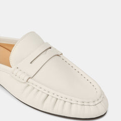 Bronn Casual Flats Ivory Leather