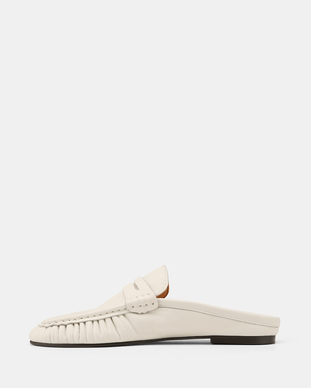 Bronn Casual Flats Ivory Leather