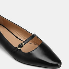 Carina Dress Flats Black Patent
