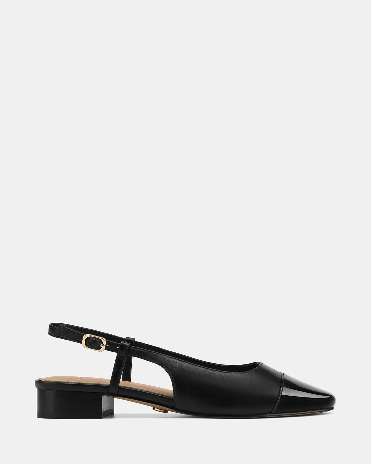 Dame Dress Flats Black Leather