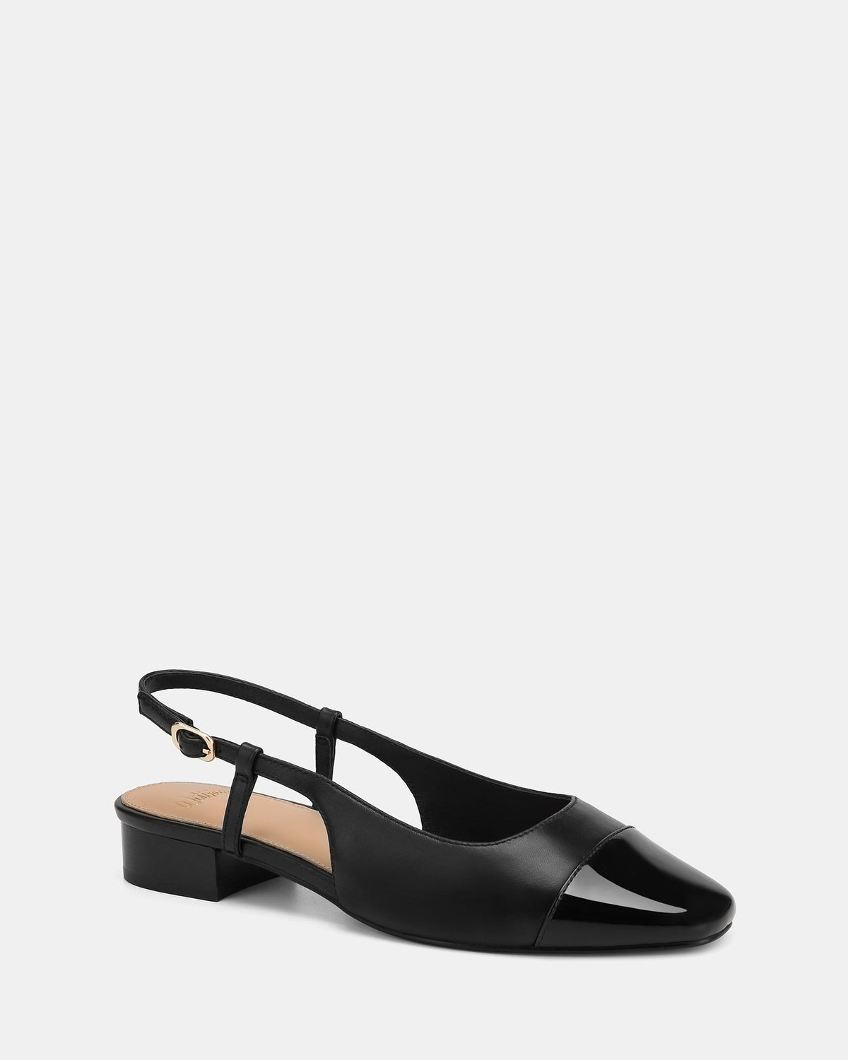 Dame Dress Flats Black Leather