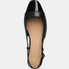 Dame Dress Flats Black Leather