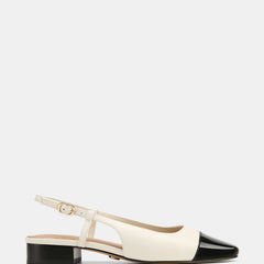 Dame Dress Flats Off White/Black