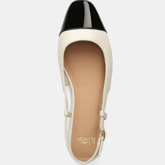 Dame Dress Flats Off White/Black