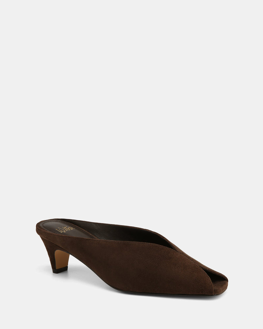 Eden Low Heels Espresso Leather