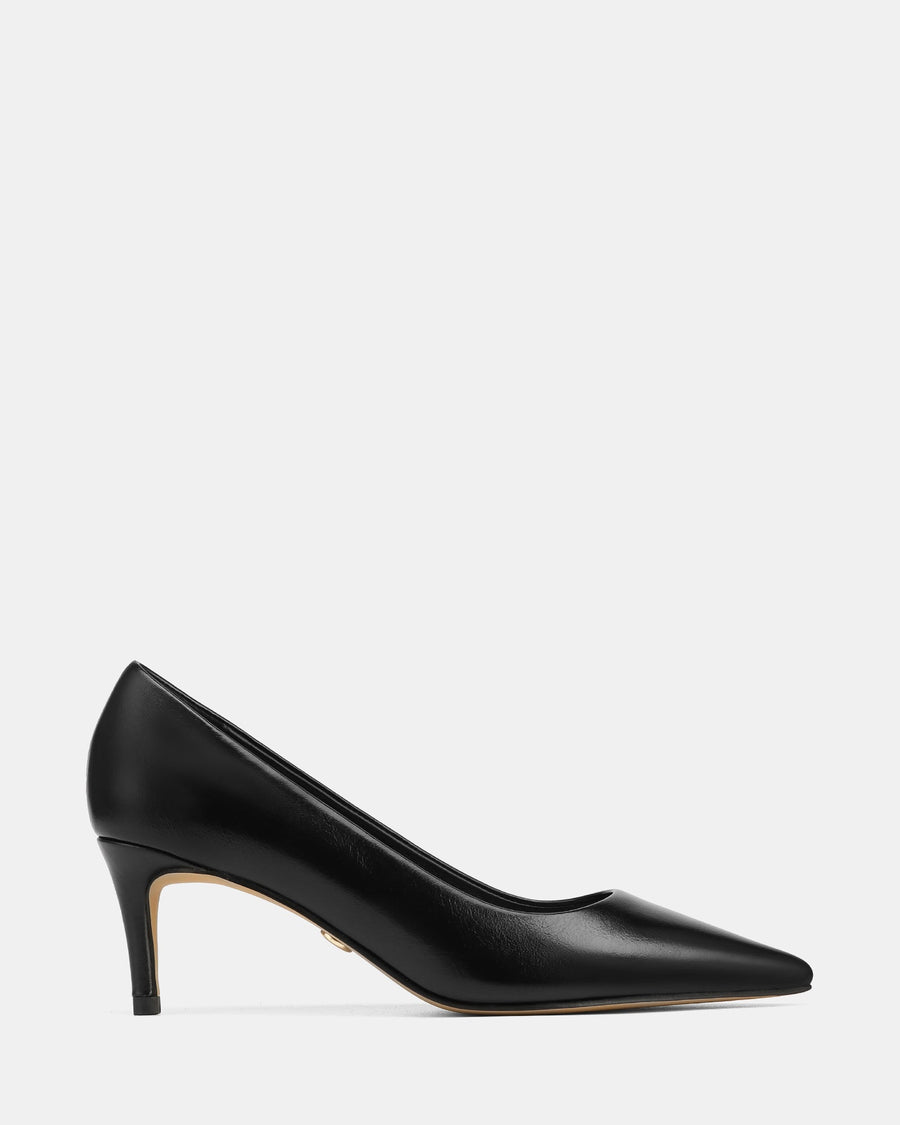 Gabe Low Heels Black Leather