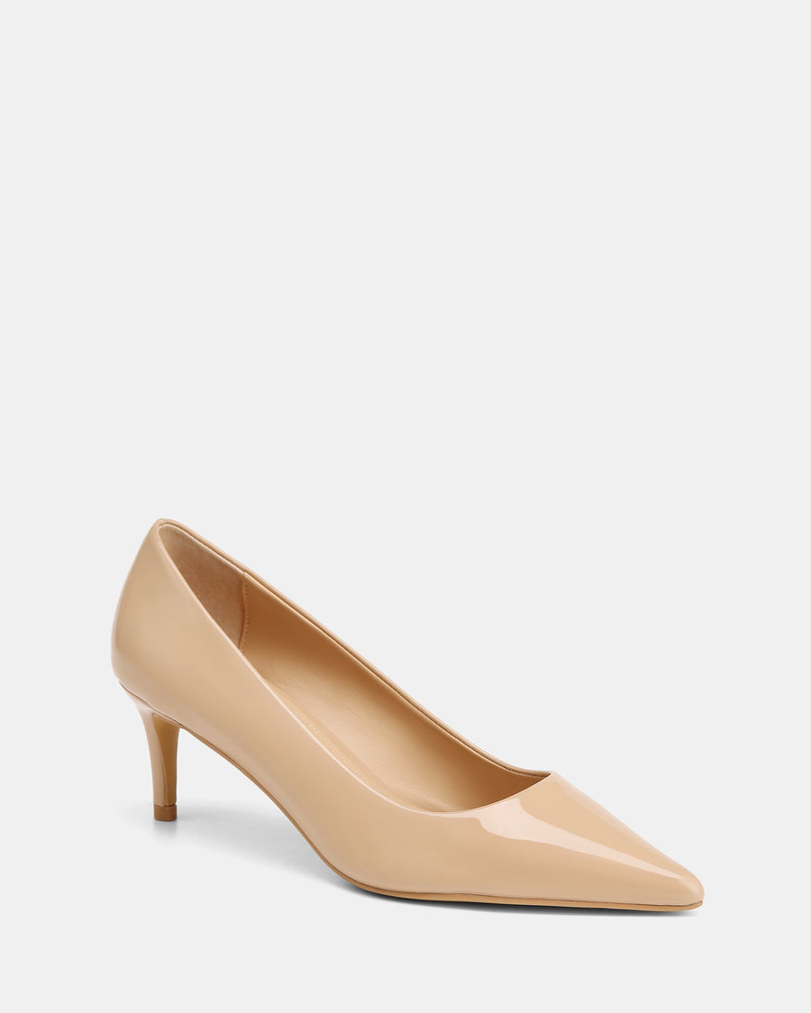 Gabe Low Heels Nude Patent Leather