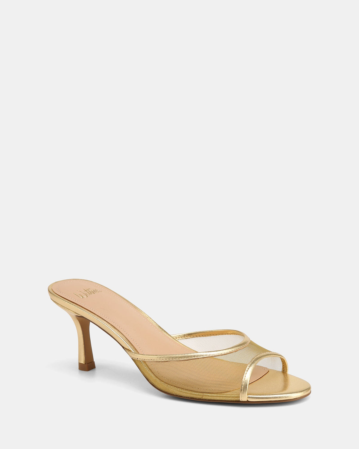 Gem Low Sandals Gold Mesh/Leather