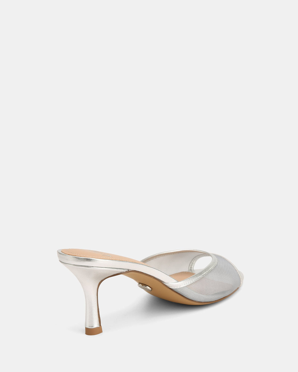 Gem Low Sandals Silver Mesh/Leather