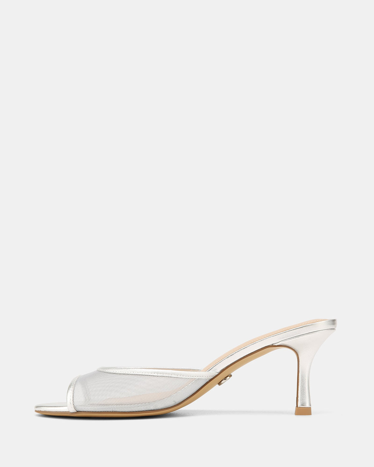 Gem Low Sandals Silver Mesh/Leather