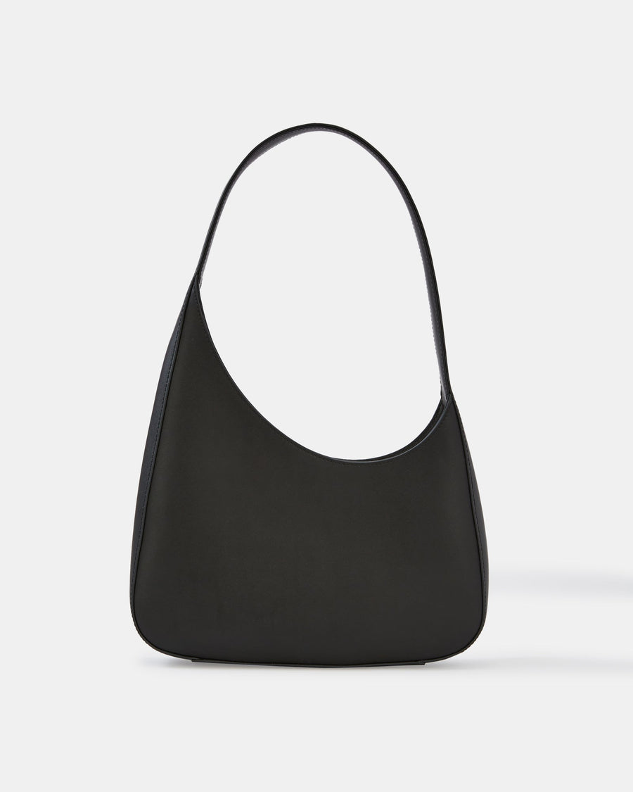Isra Shoulder Bag Black Leather