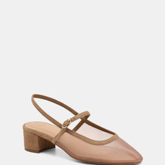 Jett Mid Heels Oyster Mesh/Leather