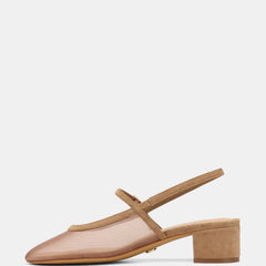 Jett Mid Heels Oyster Mesh/Leather
