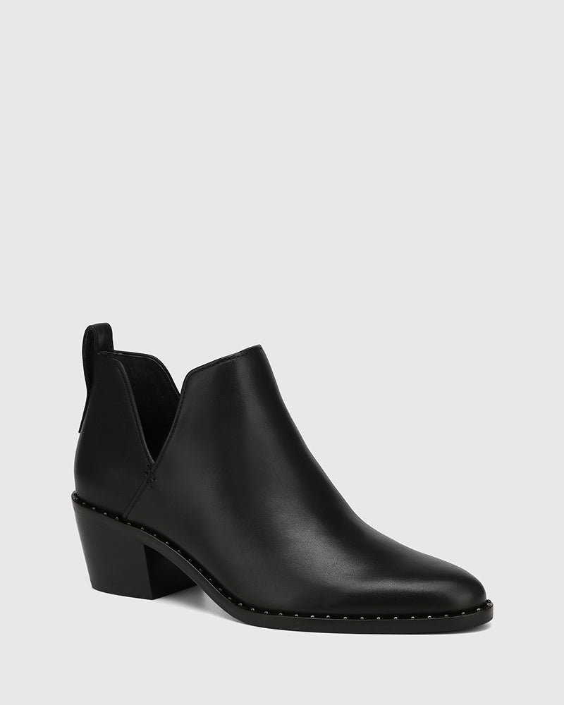 Jiya Ankle Boot Black Leather