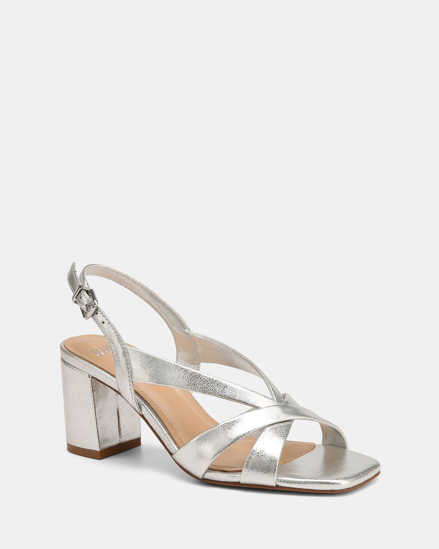 Josie Mid Sandals Silver Leather