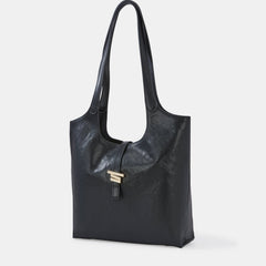 June Shoulder Bag Black Leather