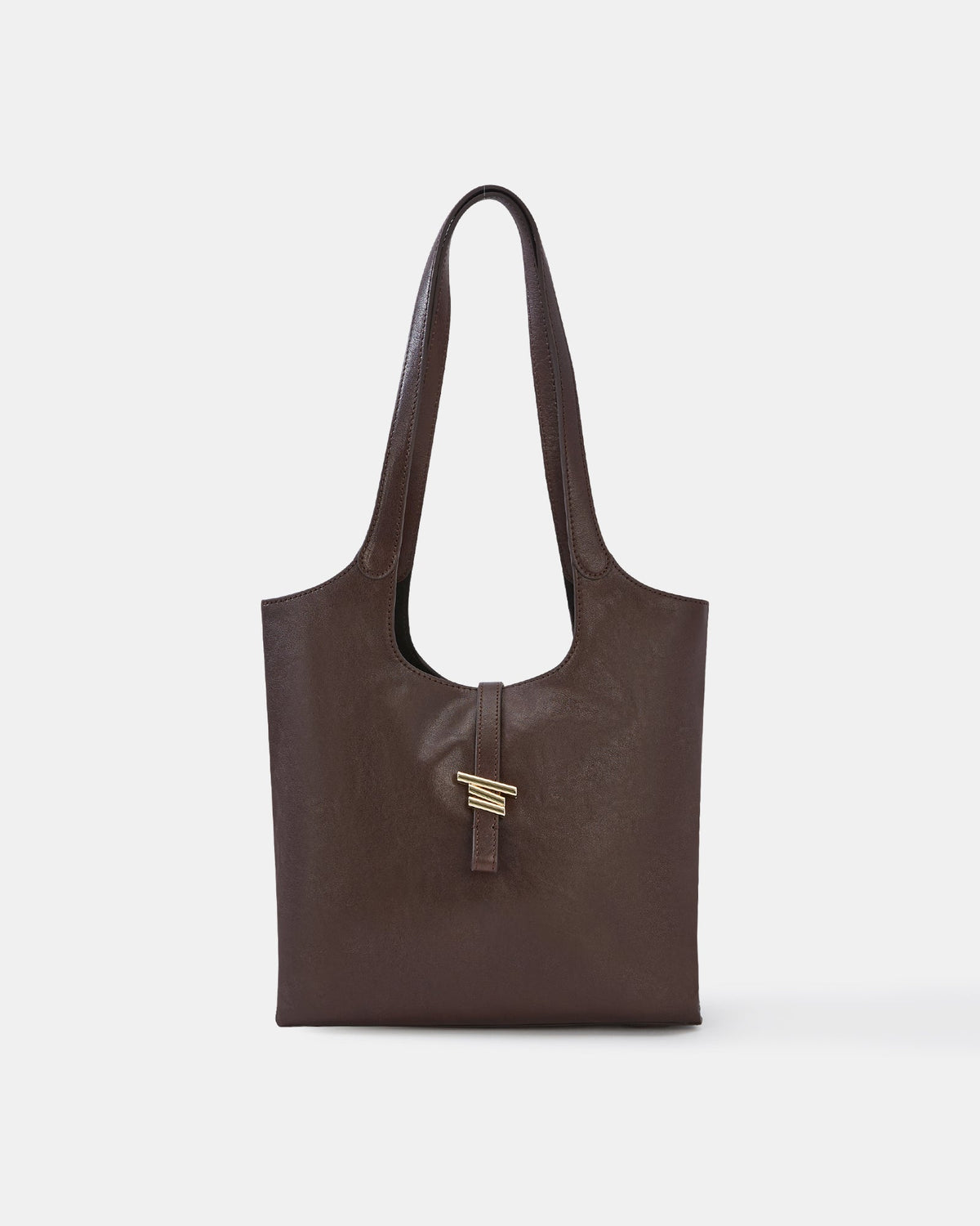 June Shoulder Bag Brown Leather