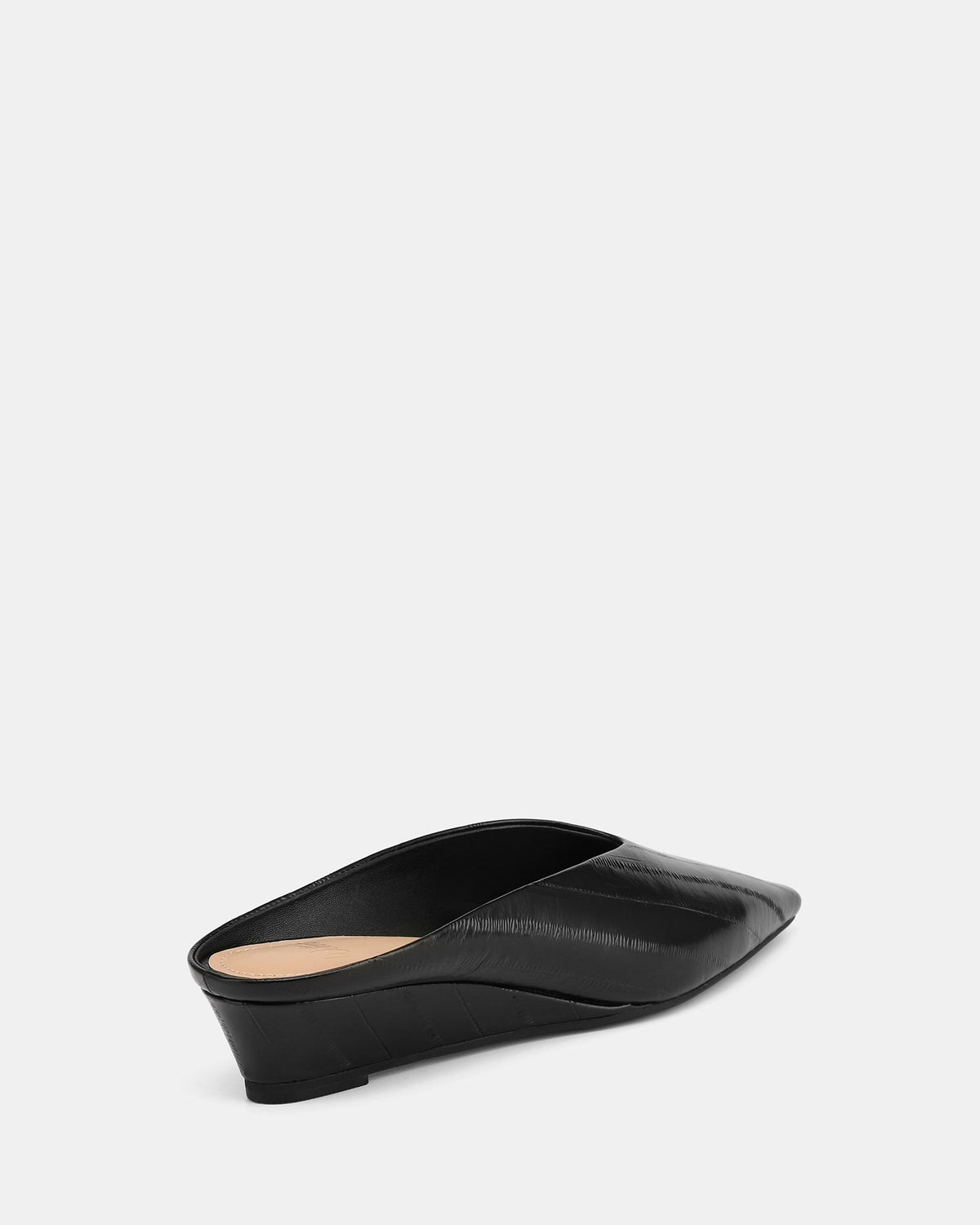 Kayce Wedges Black Leather