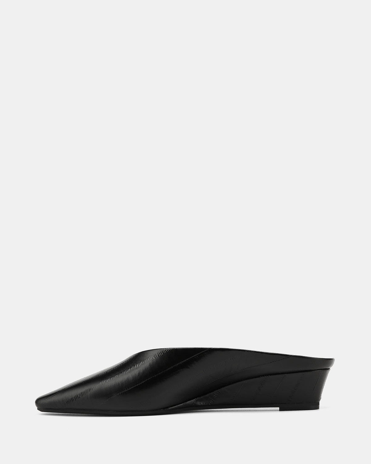 Kayce Wedges Black Leather