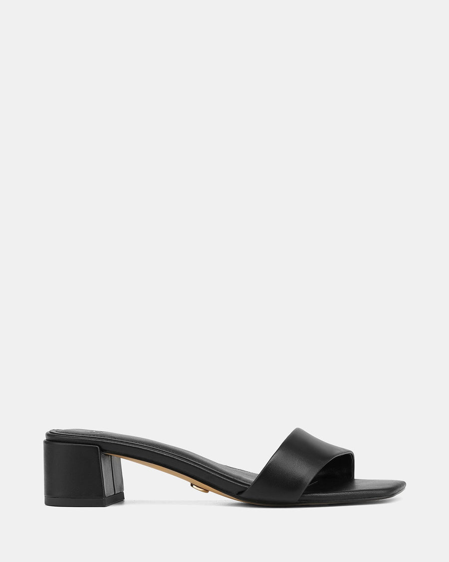 Kylo Low Sandals Black Leather