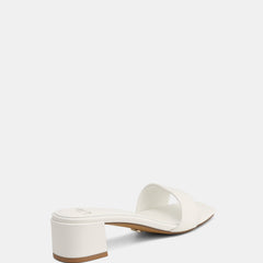 Kylo Low Sandals White Leather
