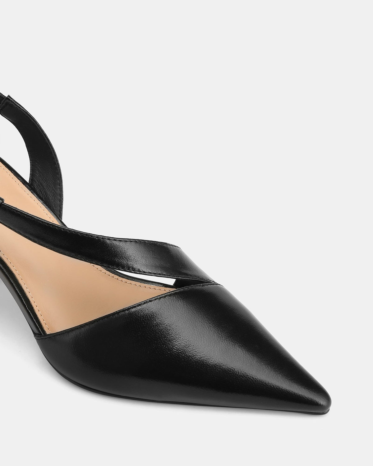Lannie Mid Heels Black Leather