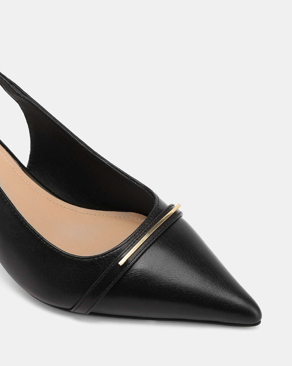 Luca Mid Heels Black Leather