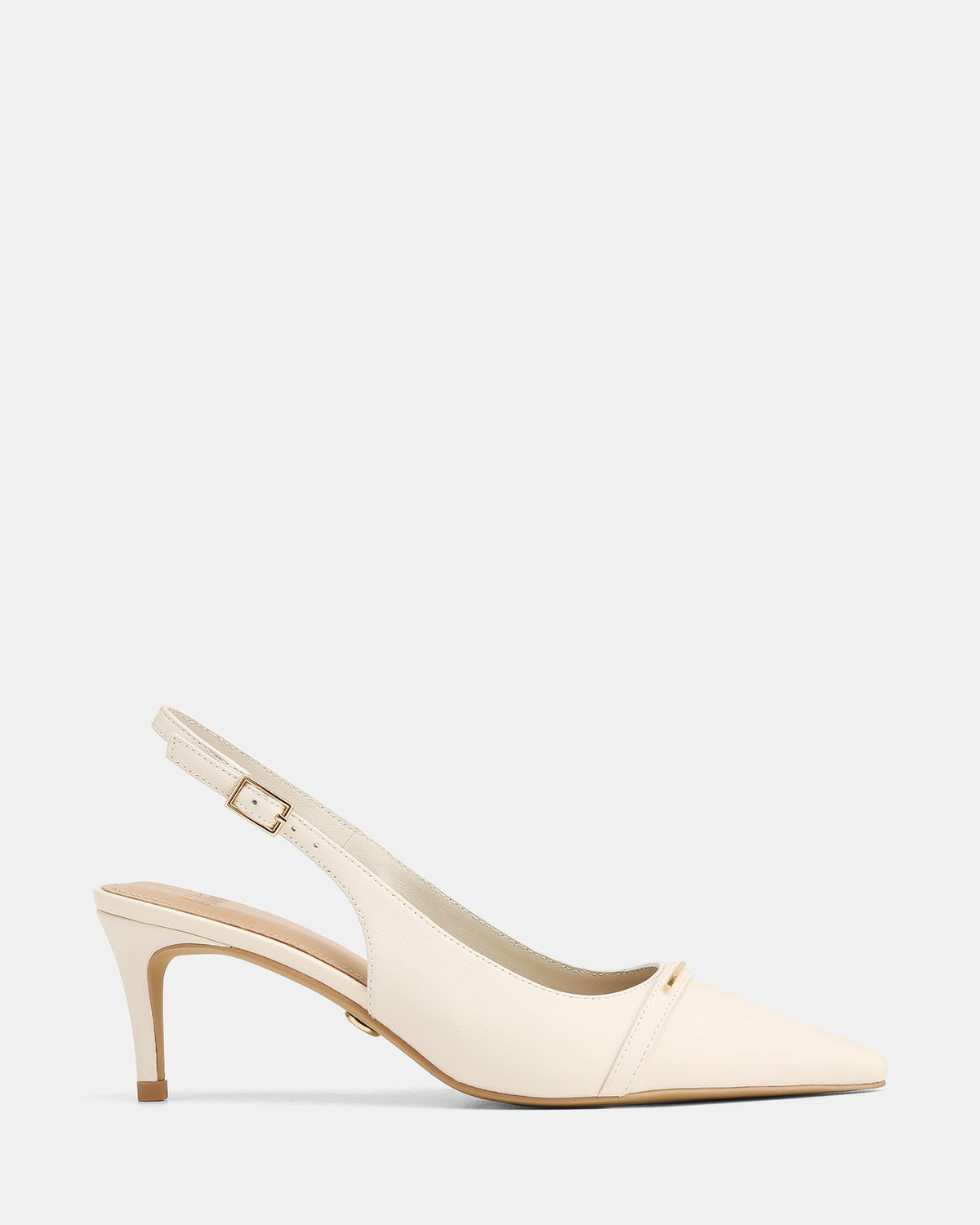 Luca Mid Heels Off White Leather