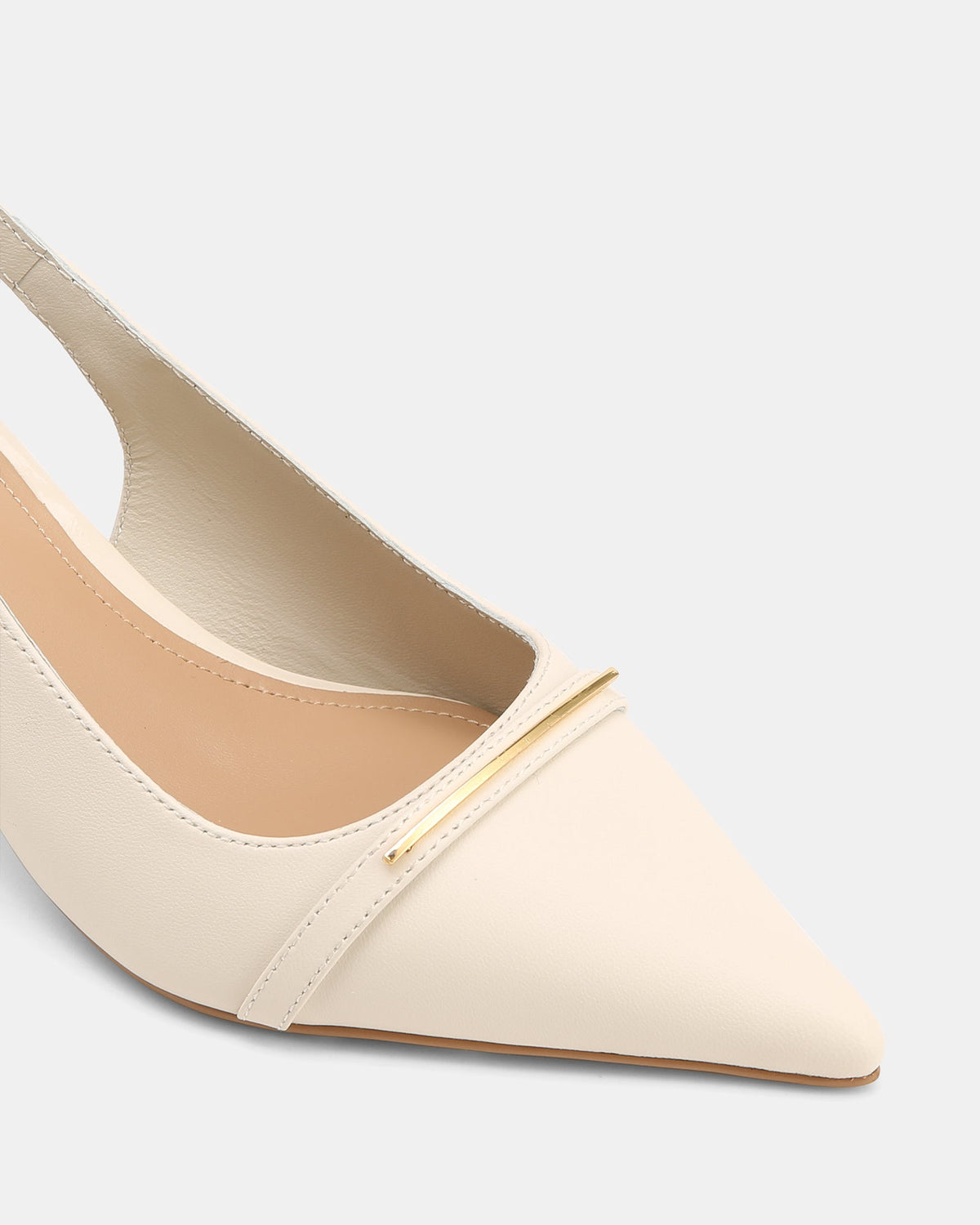 Luca Mid Heels Off White Leather