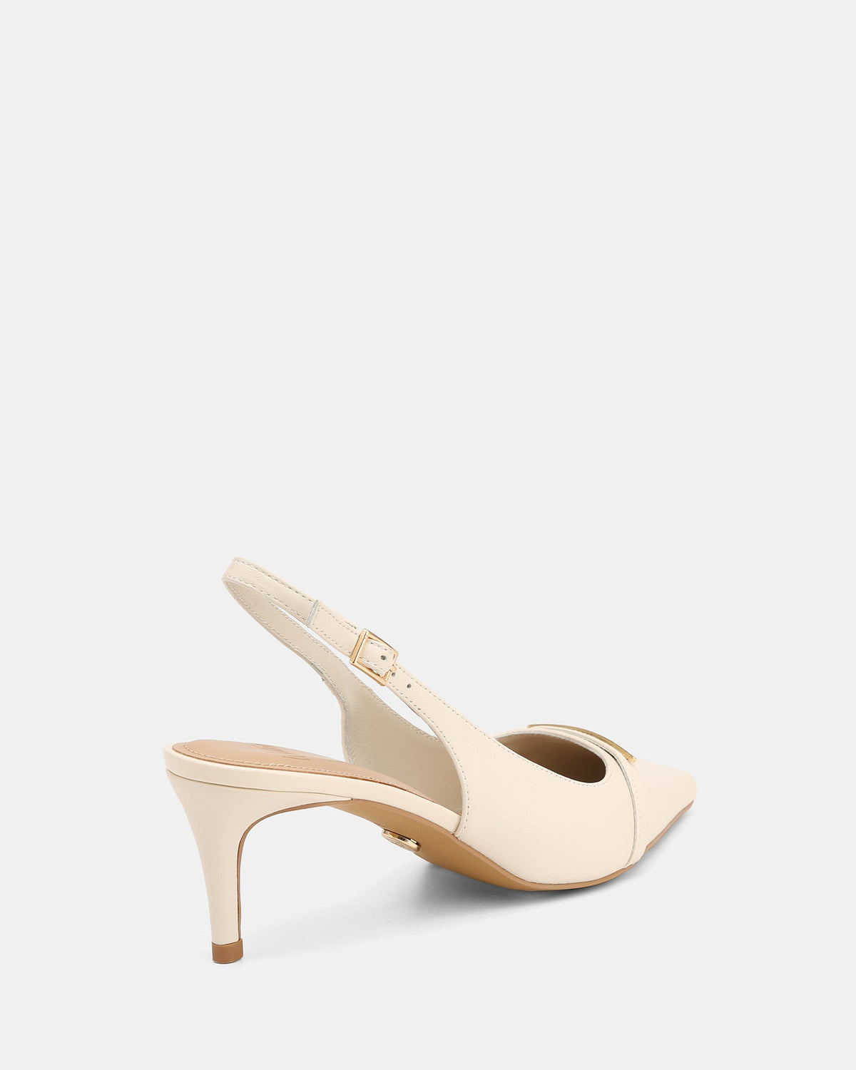 Luca Mid Heels Off White Leather