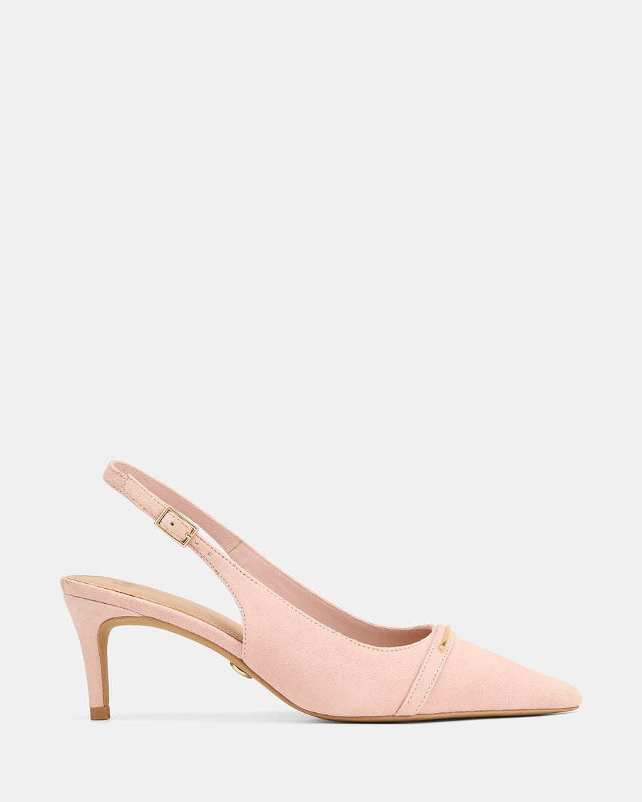 Luca Mid Heels Pink Suede