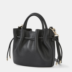 Lea Cross Body Bag Black Leather