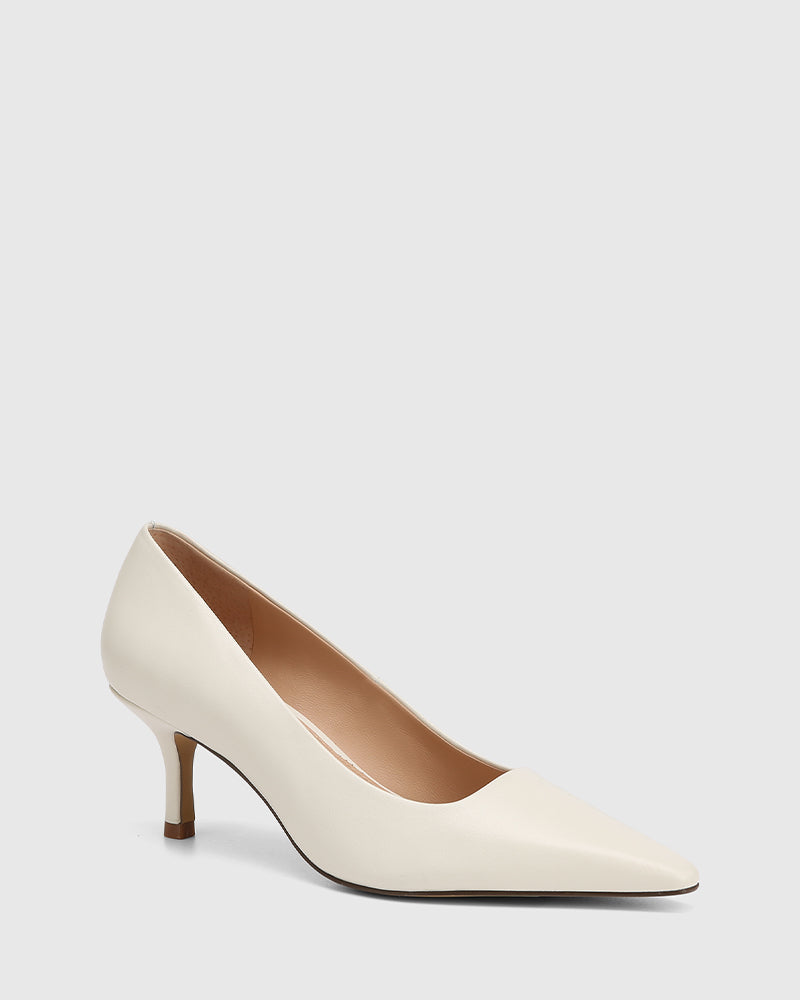 Maine Off White Leather