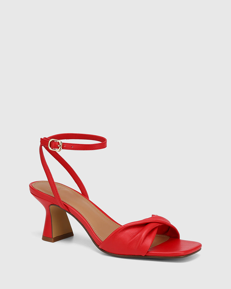 Martha Deep Red Leather