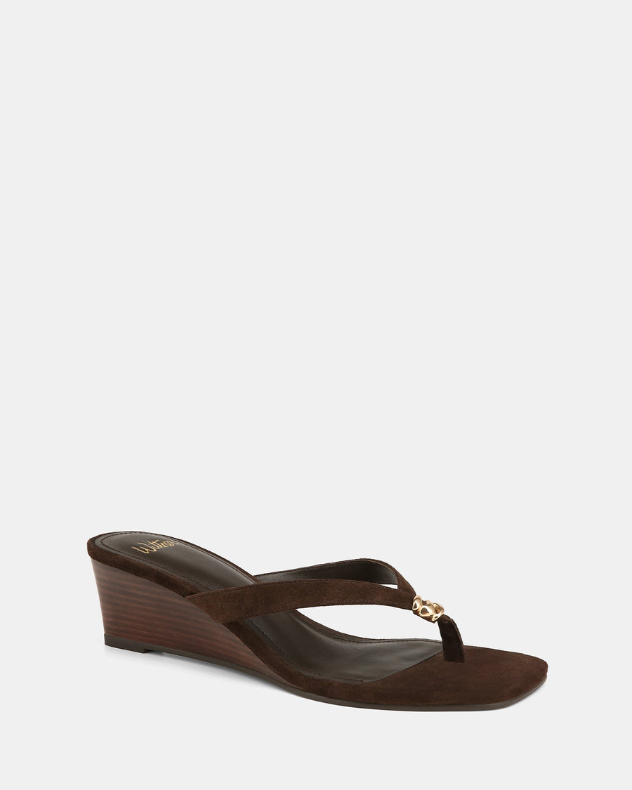 Miley Wedges Espresso Suede