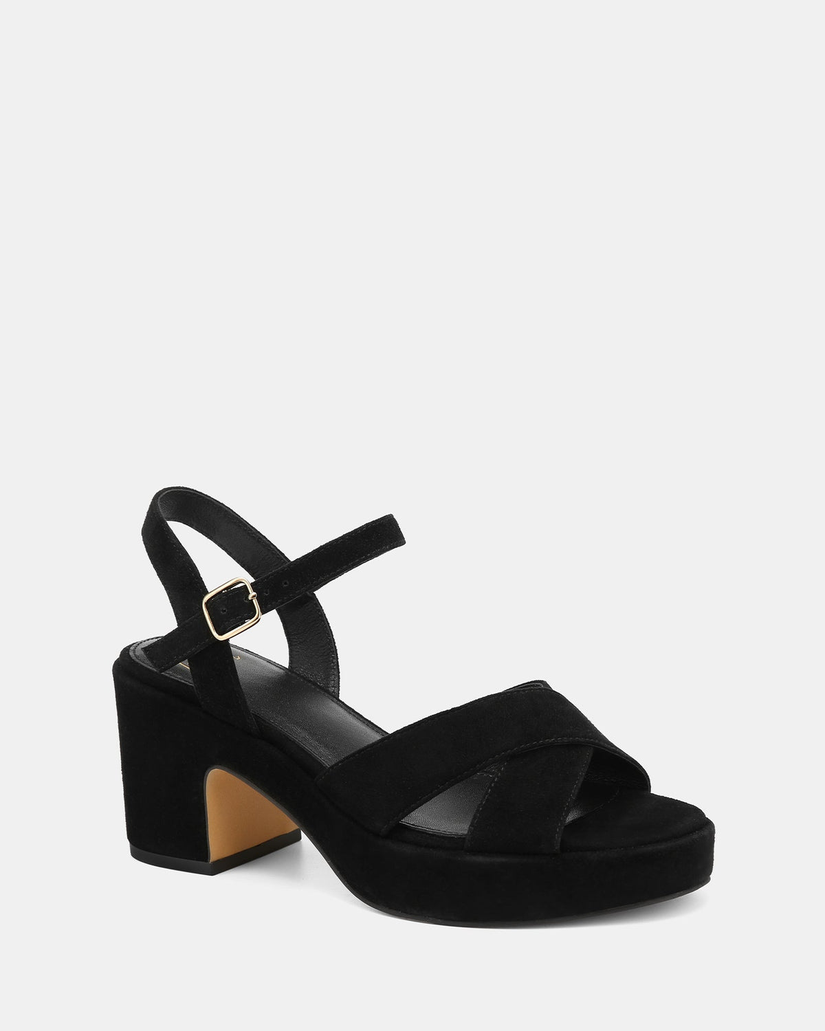 Monroe Mid Heels Black Suede