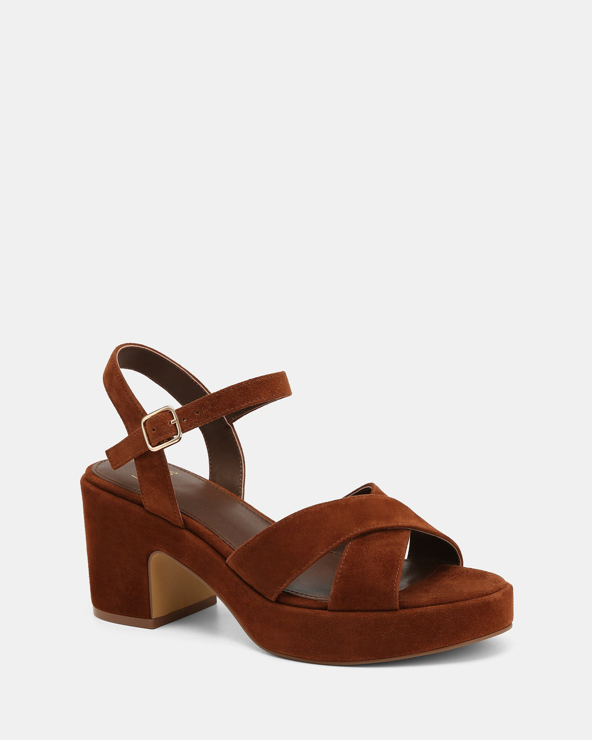Monroe Mid Heels Chestnut Suede