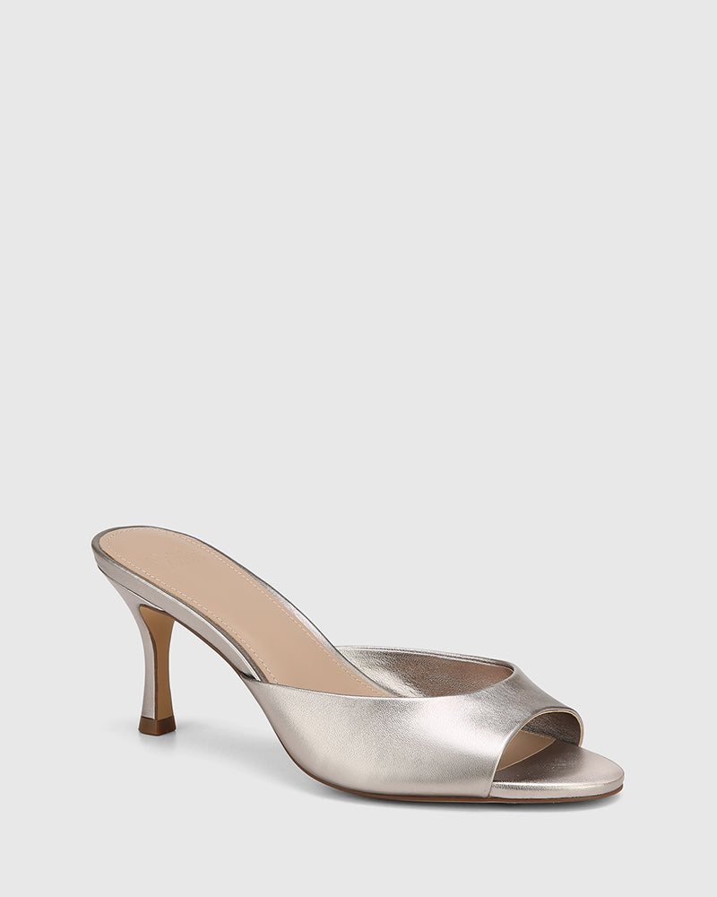 Oshea Pewter Metallic Leather