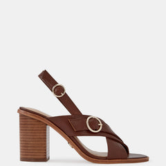 Paola Mid Sandals Syrup Leather