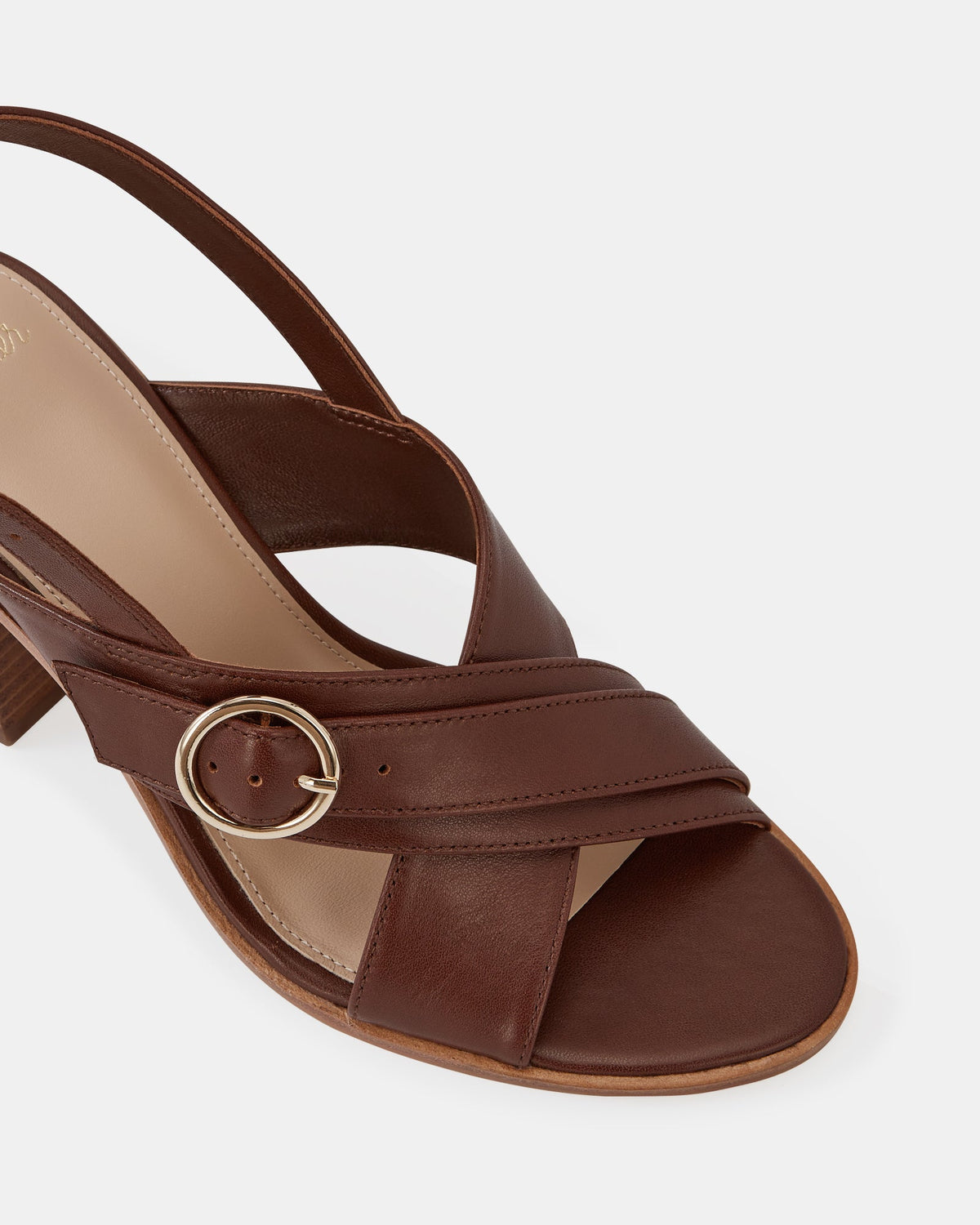 Paola Mid Sandals Syrup Leather