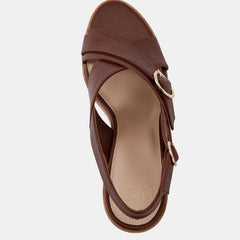 Paola Mid Sandals Syrup Leather