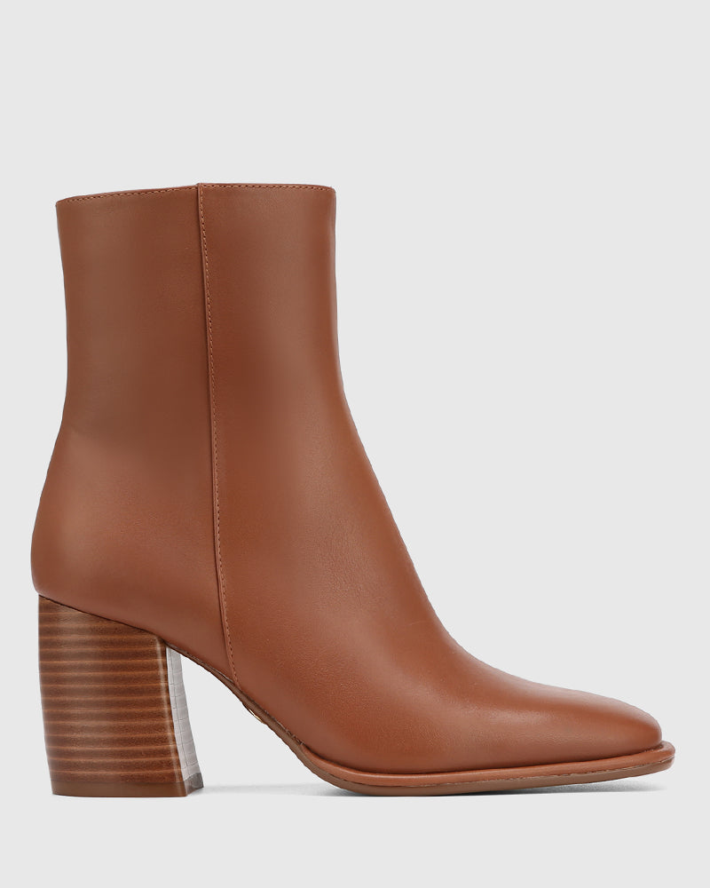 Pasha Ankle Boot Warm Cinnamon Leather