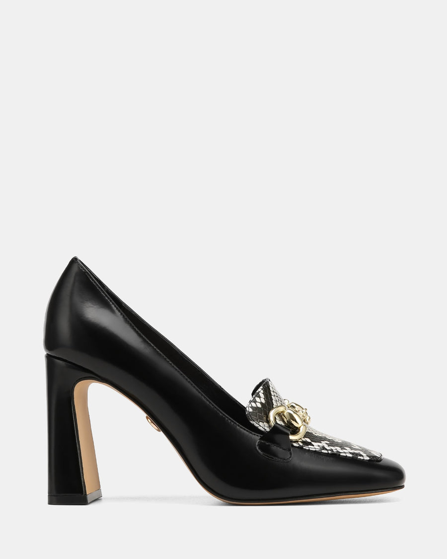 Pence High Heel Black/Snake