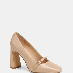 Perley High Heels Nude Patent Leather