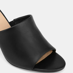 Pia High Sandals Black Leather