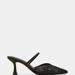 Quinn High Heels Black Lace Mesh